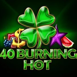 40 Burning Hot logo by Amusnet Interactive SpinSahara Casino