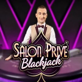 Blackjack Salon Privé online game logo by Ezugi on spinsaharacasino.eu