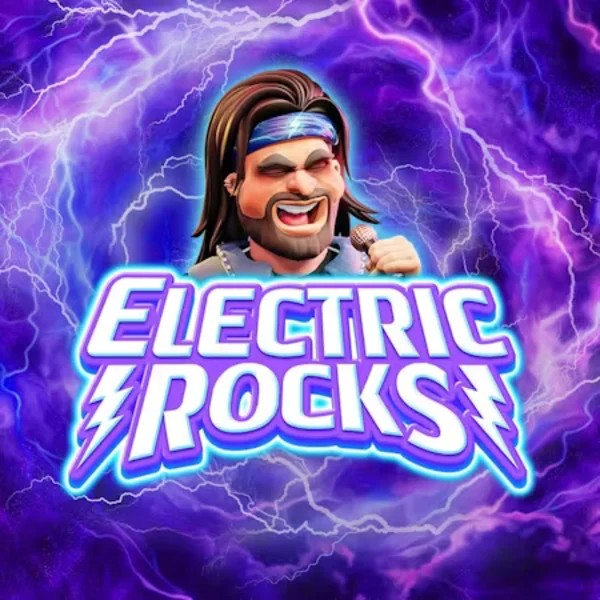 Electric Rocks logo by Inspired Gaming at SpinSahara Casino