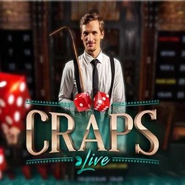Live Craps slot icon by Evolution, available at SpinSahara Casino
