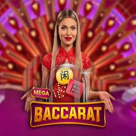 Mega Baccarat slot icon by Pragmatic Play, available at SpinSahara Casino