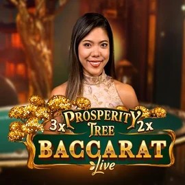 Prosperity Tree Baccarat online game logo by Evolution on spinsaharacasino.eu