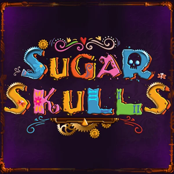 Sugar Skulls online game logo by Booming Games on spinsaharacasino.eu